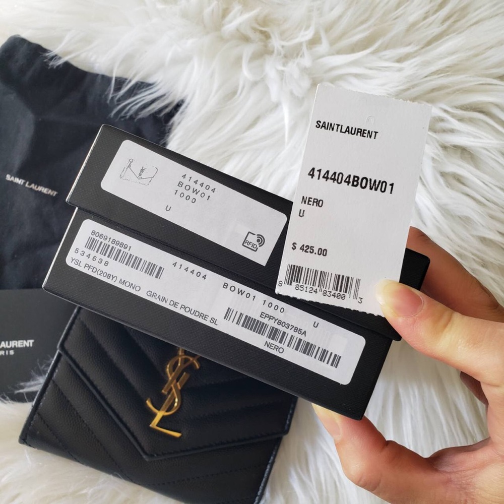 ❌SOLD❌Saint Laurent black wallet - Picture 10 of 14
